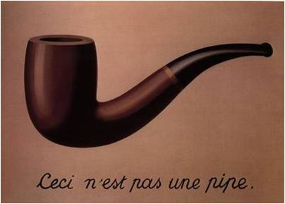 Ceci n'est pas une pipe (René Magritte)