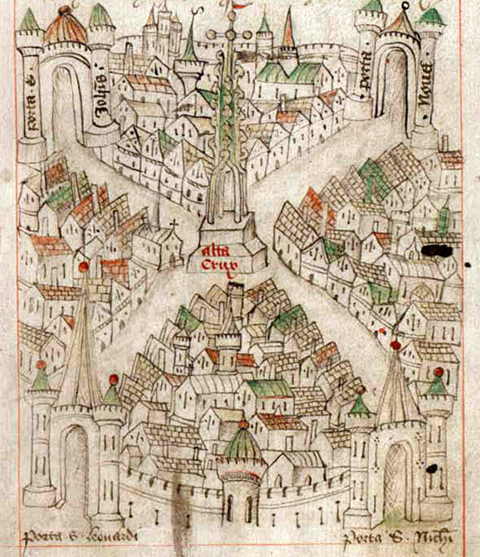 View of Bristol, Robert Ricart, The Maire of Bristowe is Kalendar (c. 1479–80)